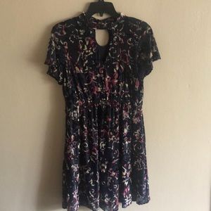 SOLD Bongo dress with velvet design Size L